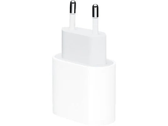 Apple Adaptador de corriente USB-C de 20 W, iPhone. iPad, Apple Watch, HomePod, AirPods, Blanco