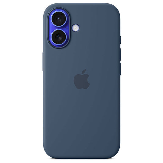 Funda de silicona con MagSafe Apple iPhone 16 verde lago
