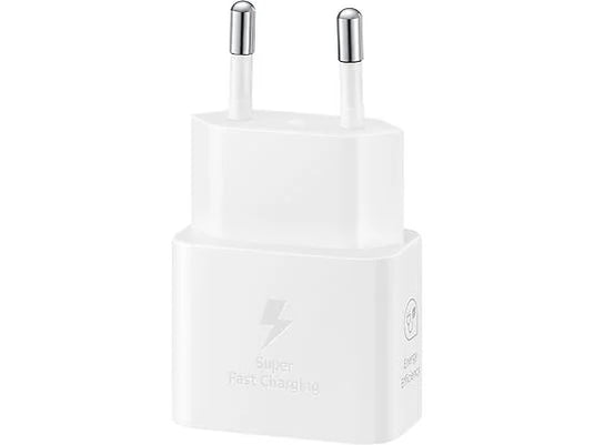 Cargador móvil - Samsung EP-T2510NWEGEU, 25 W, Super Fast Charging, Sin Cable, Blanco