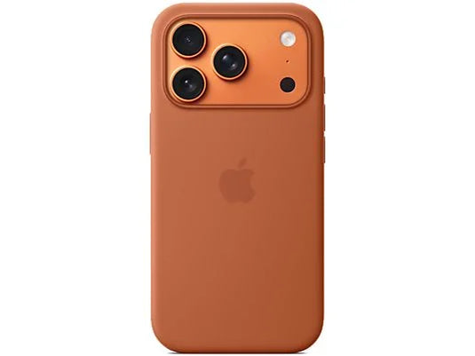Apple Funda de silicona con MagSafe, Para iPhone 17 Pro Max, Compatible con correa Crossbody, Terracota