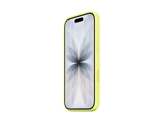 Apple Funda de silicona con MagSafe, Para iPhone 17, Compatible con correa Crossbody, Amarillo neón