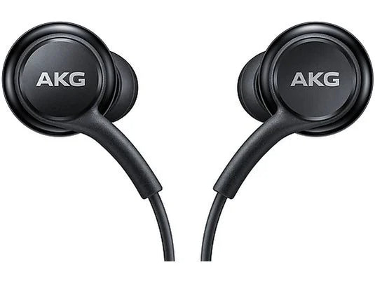 Auriculares de botón - Samsung EO-IC100, USB-C, Sonido AKG, Micrófono, Botón, Negro