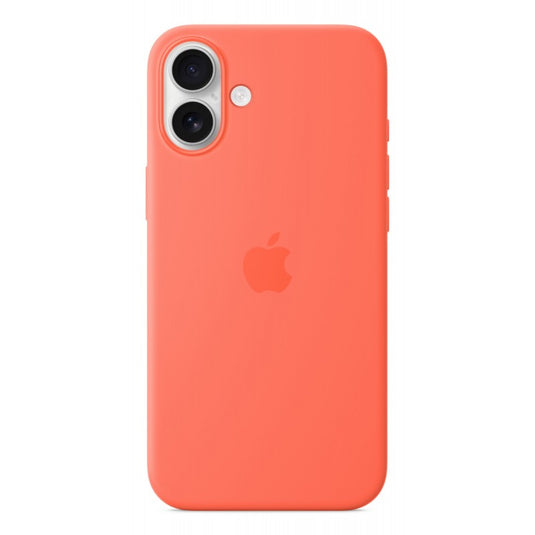 Apple Funda de silicona con MagSafe, Para iPhone 17 , Compatible con correa Crossbody,naranja