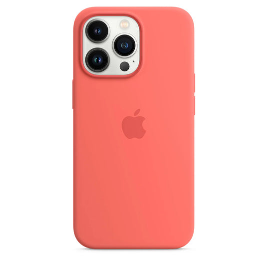 iPhone 13 Pro Max Silicone Case pink pomelo  MagSafe