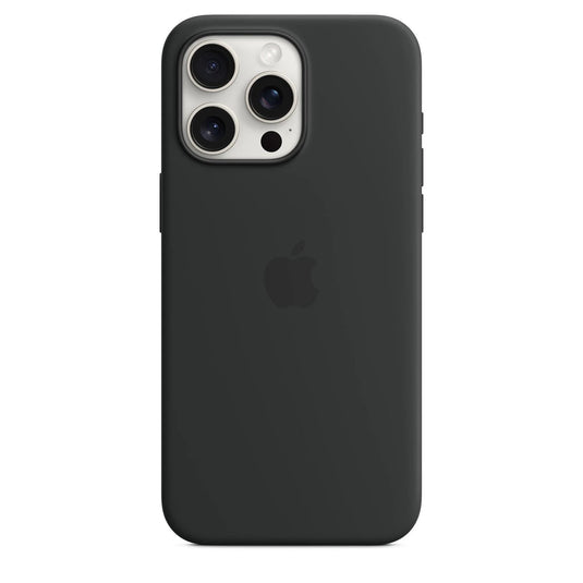 Funda De Silicona De Apple iPhone 15 Pro max negro
